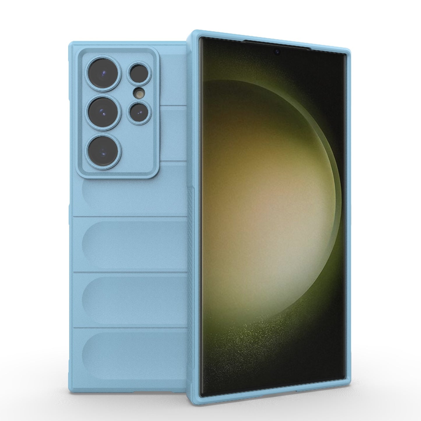 Samsung Galaxy S24 Ultra 5G Magic Shield TPU + Flannel Protective Phone Case Cover, Shockproof Scratch Resistant