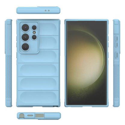 Samsung Galaxy S24 Ultra 5G Magic Shield TPU + Flannel Protective Phone Case Cover, Shockproof Scratch Resistant