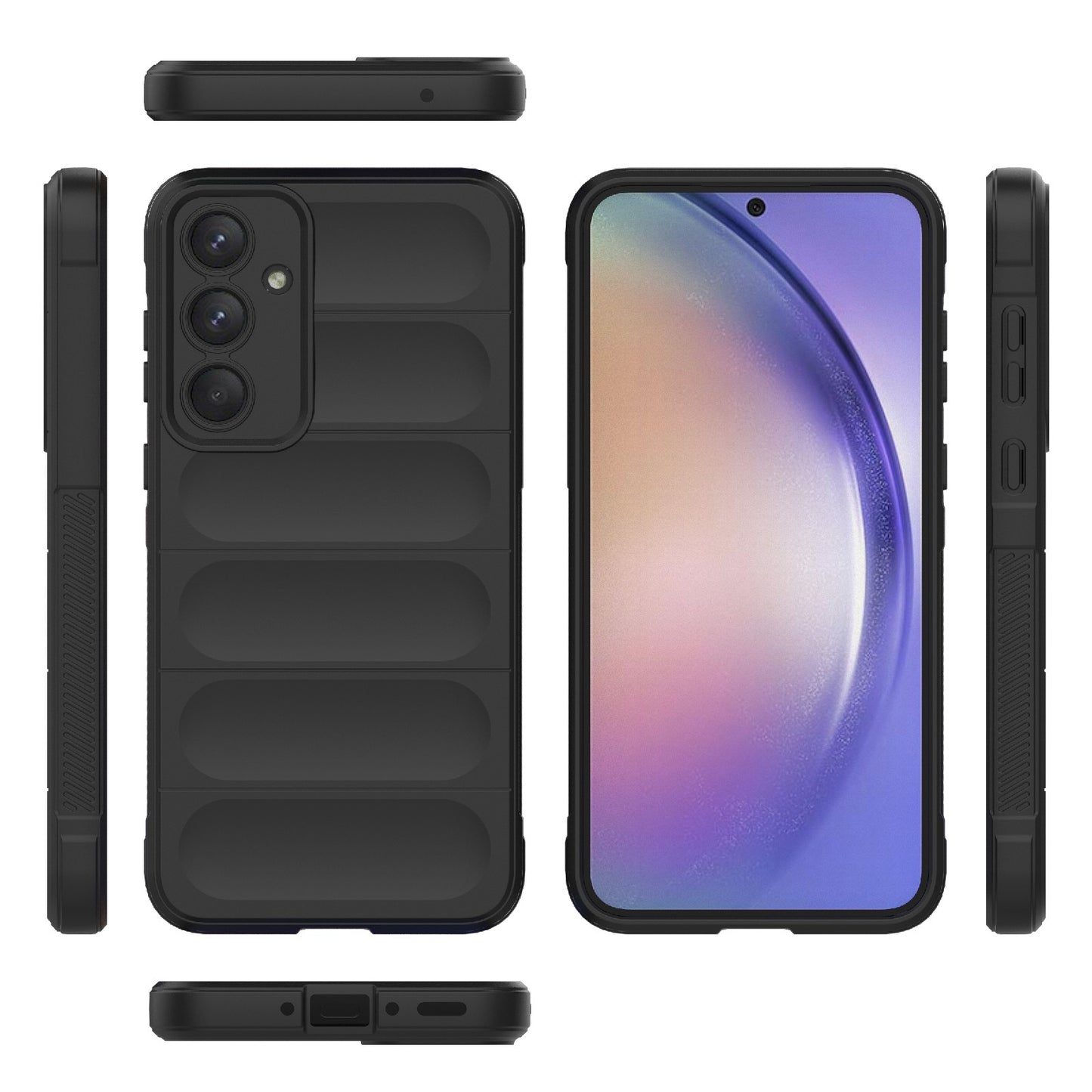 Samsung Galaxy A35 5G Magic Shield TPU + Flannel Protective Phone Case Cover, Shockproof Scratch Resistant