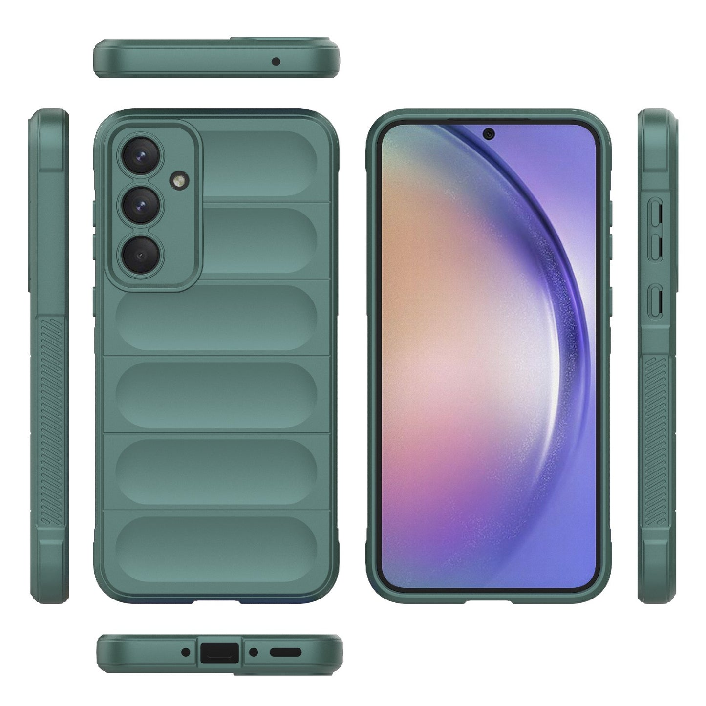 Samsung Galaxy A35 5G Magic Shield TPU + Flannel Protective Phone Case Cover, Shockproof Scratch Resistant