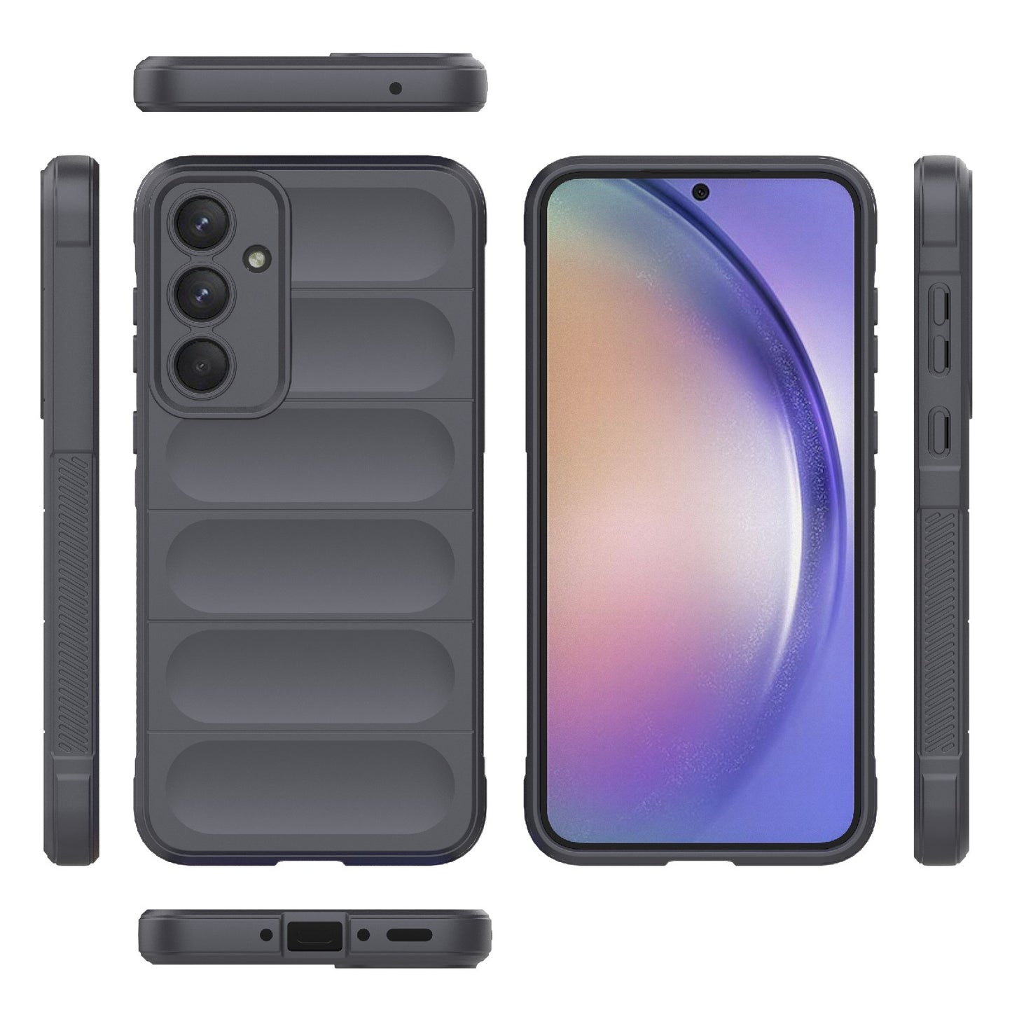 Samsung Galaxy A35 5G Magic Shield TPU + Flannel Protective Phone Case Cover, Shockproof Scratch Resistant