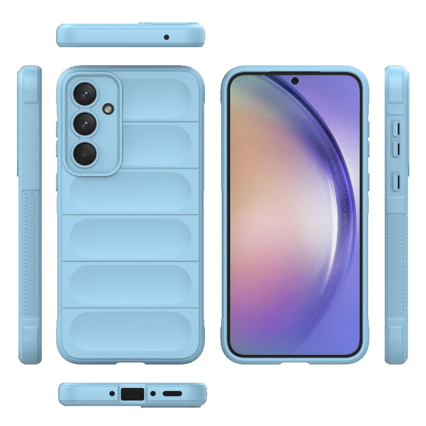Samsung Galaxy A35 5G Magic Shield TPU + Flannel Protective Phone Case Cover, Shockproof Scratch Resistant