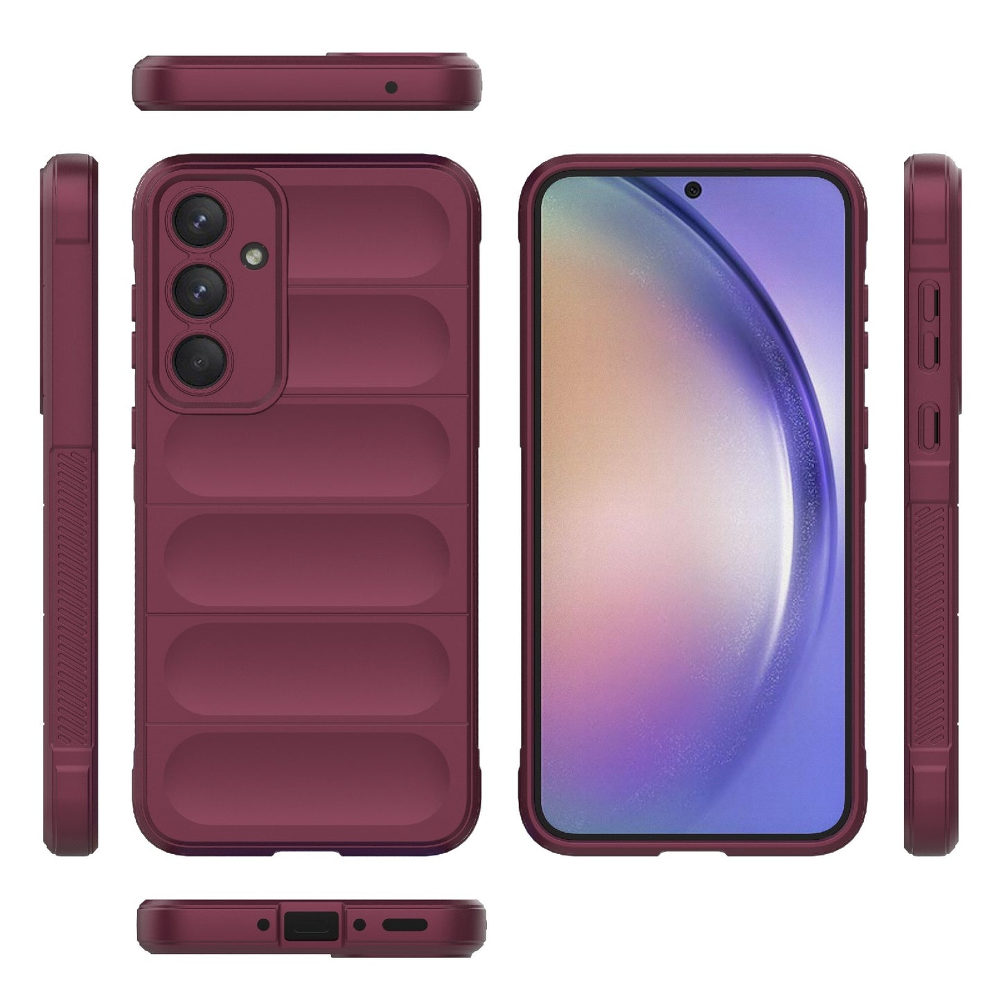 Samsung Galaxy A35 5G Magic Shield TPU + Flannel Protective Phone Case Cover, Shockproof Scratch Resistant