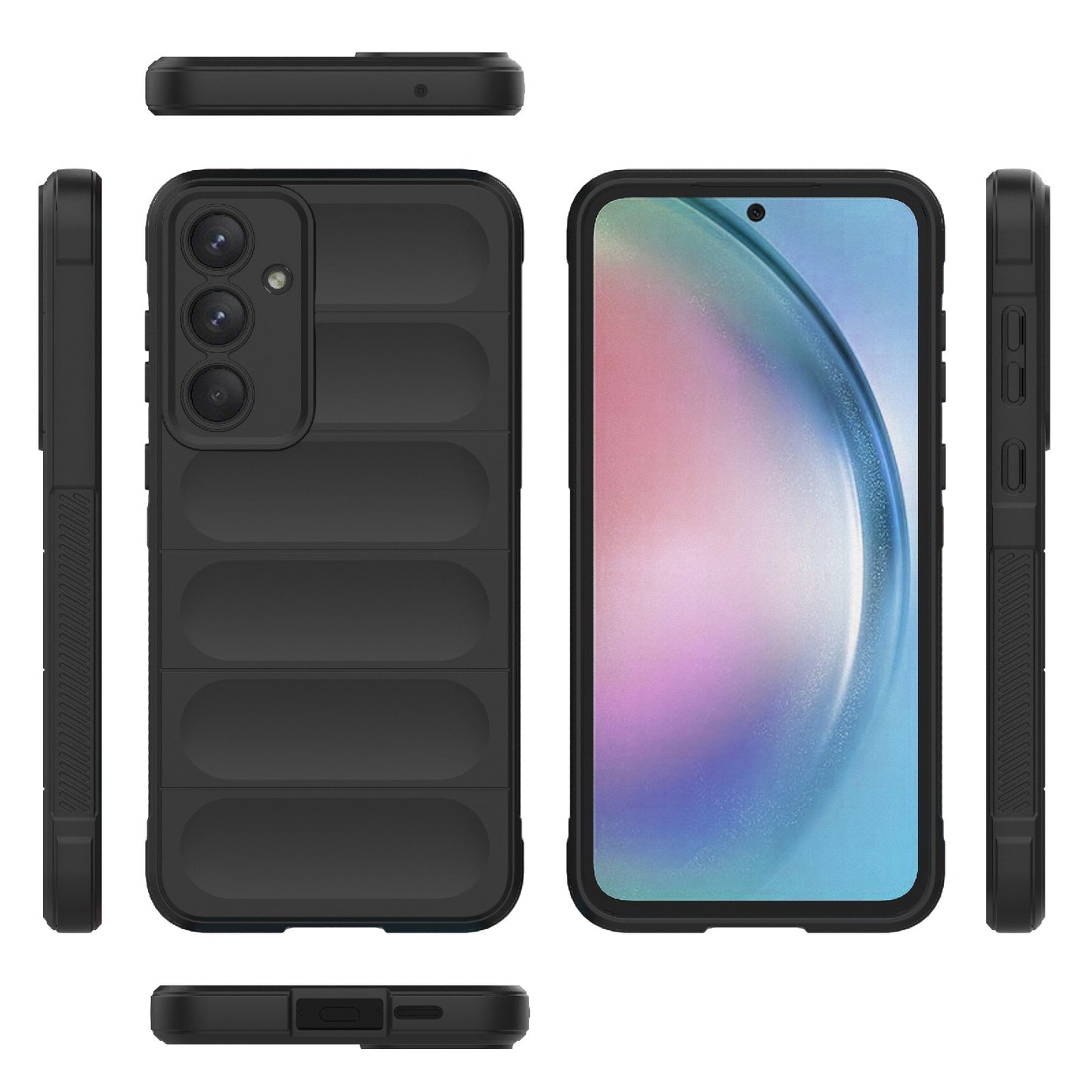 Samsung Galaxy A55 5G Magic Shield TPU + Flannel Protective Phone Case Cover, Shockproof Scratch Resistant