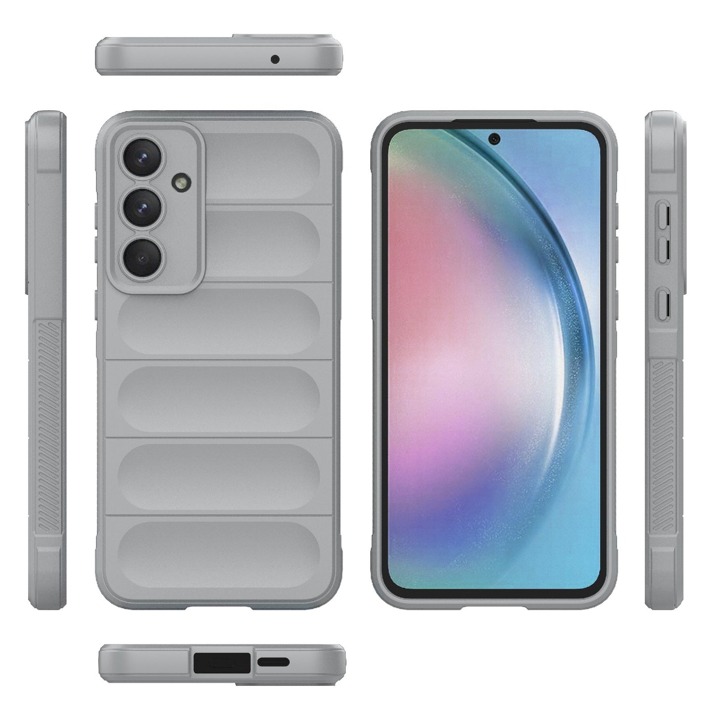 Samsung Galaxy A55 5G Magic Shield TPU + Flannel Protective Phone Case Cover, Shockproof Scratch Resistant