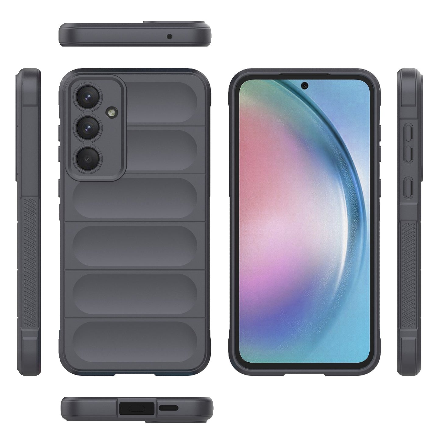 Samsung Galaxy A55 5G Magic Shield TPU + Flannel Protective Phone Case Cover, Shockproof Scratch Resistant