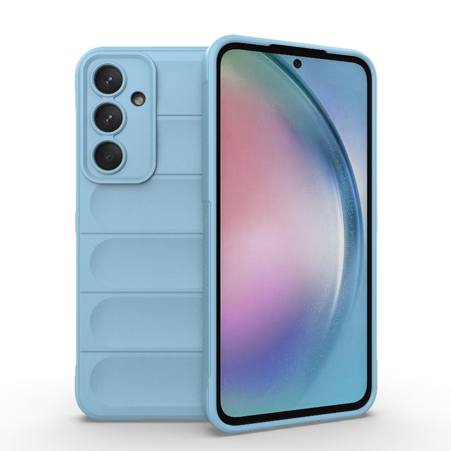 Samsung Galaxy A55 5G Magic Shield TPU + Flannel Protective Phone Case Cover, Shockproof Scratch Resistant