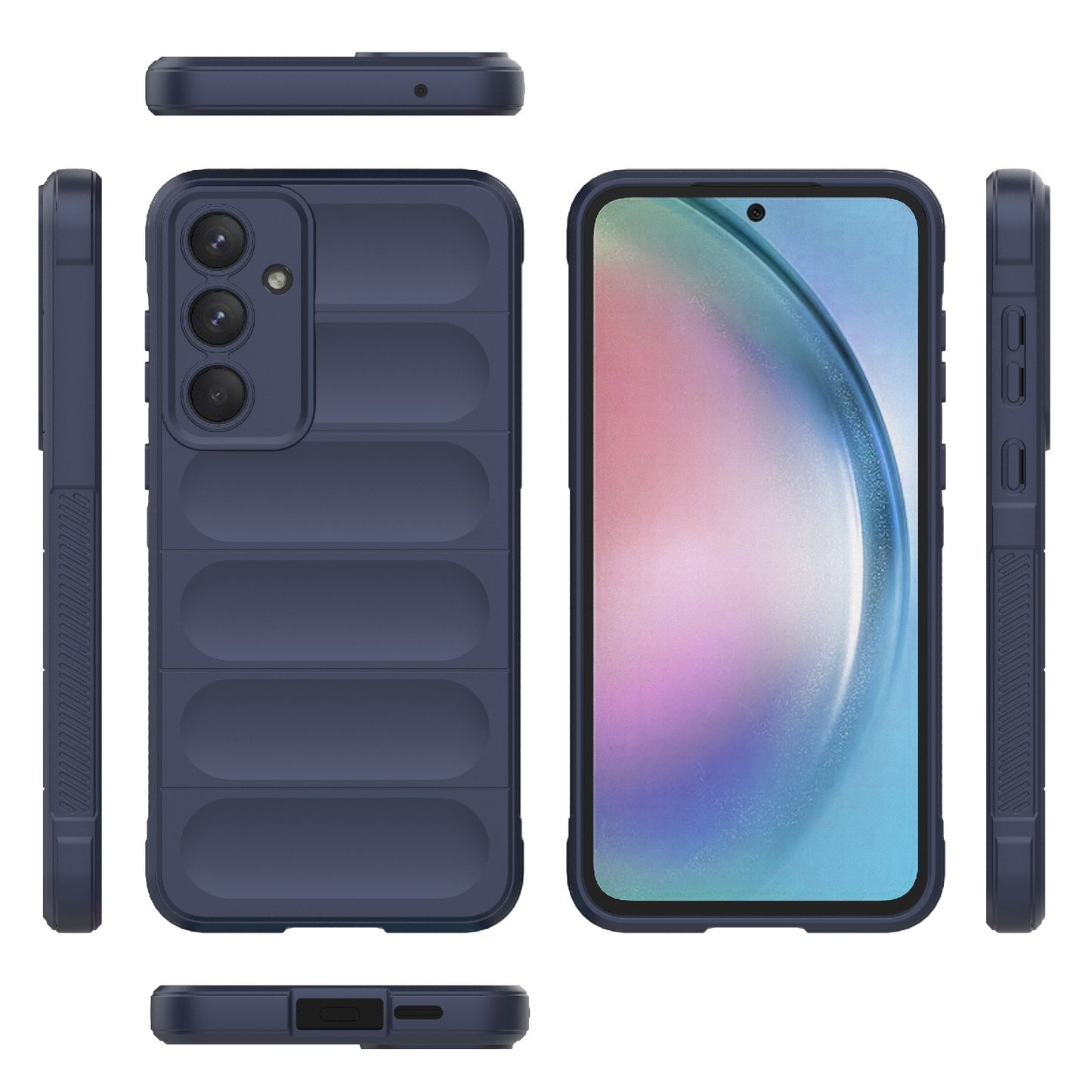 Samsung Galaxy A55 5G Magic Shield TPU + Flannel Protective Phone Case Cover, Shockproof Scratch Resistant
