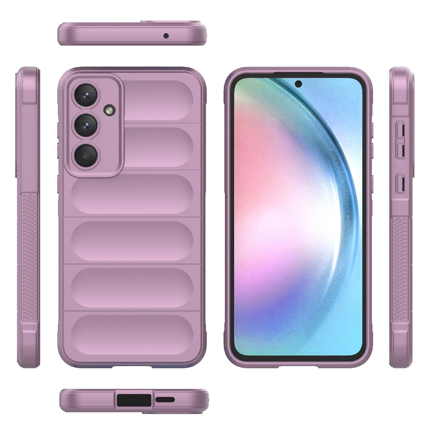 Samsung Galaxy A55 5G Magic Shield TPU + Flannel Protective Phone Case Cover, Shockproof Scratch Resistant