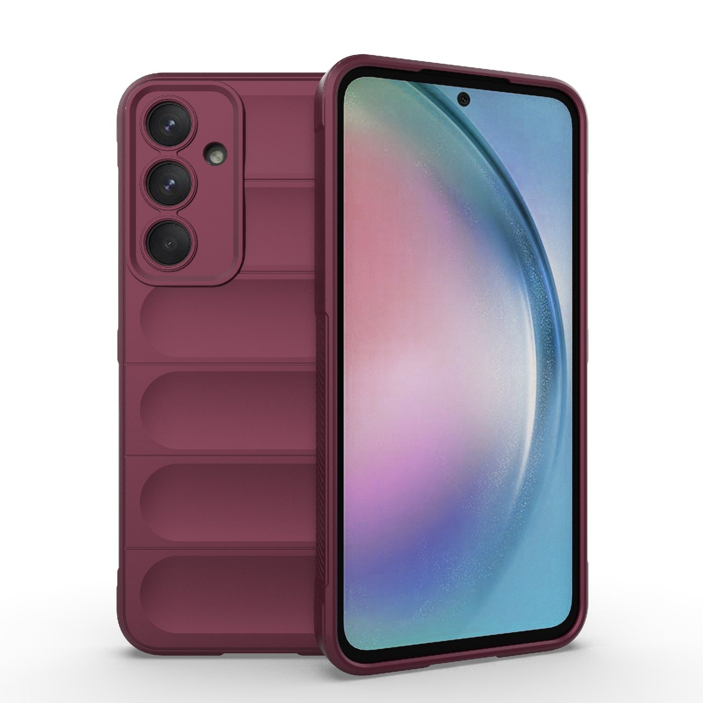 Samsung Galaxy A55 5G Magic Shield TPU + Flannel Protective Phone Case Cover, Shockproof Scratch Resistant