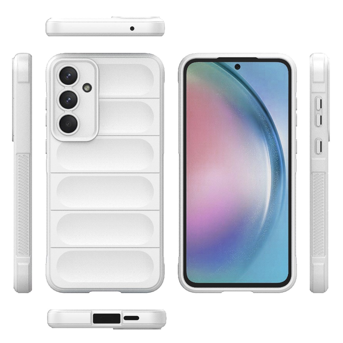Samsung Galaxy A55 5G Magic Shield TPU + Flannel Protective Phone Case Cover, Shockproof Scratch Resistant