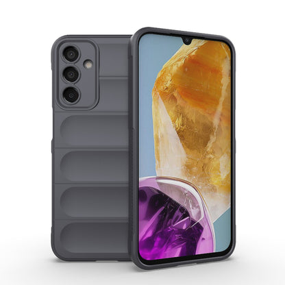 Samsung Galaxy F15 5G Magic Shield TPU + Flannel Protective Phone Case Cover, Shockproof Scratch Resistant