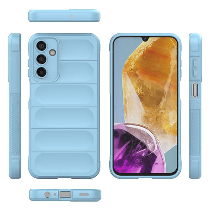 Samsung Galaxy F15 5G Magic Shield TPU + Flannel Protective Phone Case Cover, Shockproof Scratch Resistant