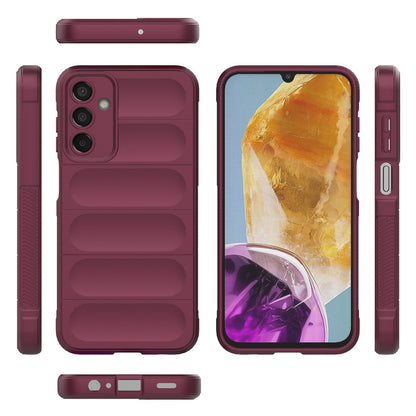 Samsung Galaxy F15 5G Magic Shield TPU + Flannel Protective Phone Case Cover, Shockproof Scratch Resistant