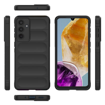 Samsung Galaxy M55 5G Magic Shield TPU + Flannel Protective Phone Case Cover, Shockproof Scratch Resistant