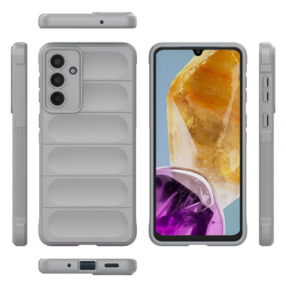 Samsung Galaxy M55 5G Magic Shield TPU + Flannel Protective Phone Case Cover, Shockproof Scratch Resistant