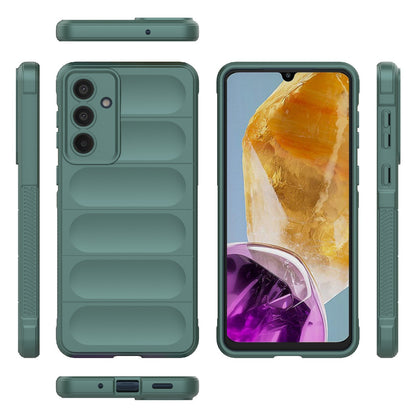 Samsung Galaxy M55 5G Magic Shield TPU + Flannel Protective Phone Case Cover, Shockproof Scratch Resistant