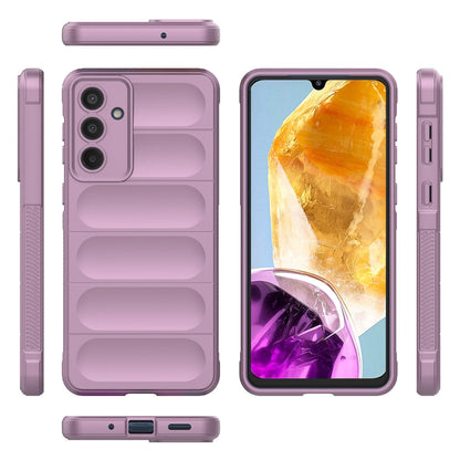 Samsung Galaxy M55 5G Magic Shield TPU + Flannel Protective Phone Case Cover, Shockproof Scratch Resistant