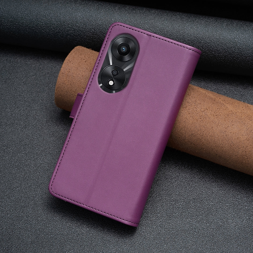 OPPO A78 5G Leather Flip Phone Case with 9 Card Slots, Zipper Wallet & Detachable Wristlet Strap