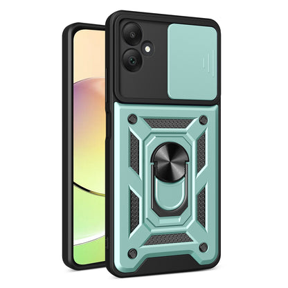 Samsung Galaxy A05 Sliding Camera Cover Magnetic Ring Stand Shockproof TPU + PC Protective Phone Case