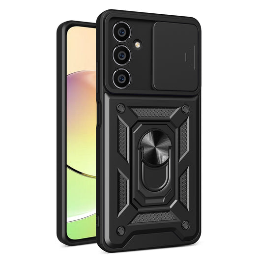 Samsung Galaxy A05s Sliding Camera Cover Magnetic Ring Stand Shockproof TPU + PC Protective Phone Case
