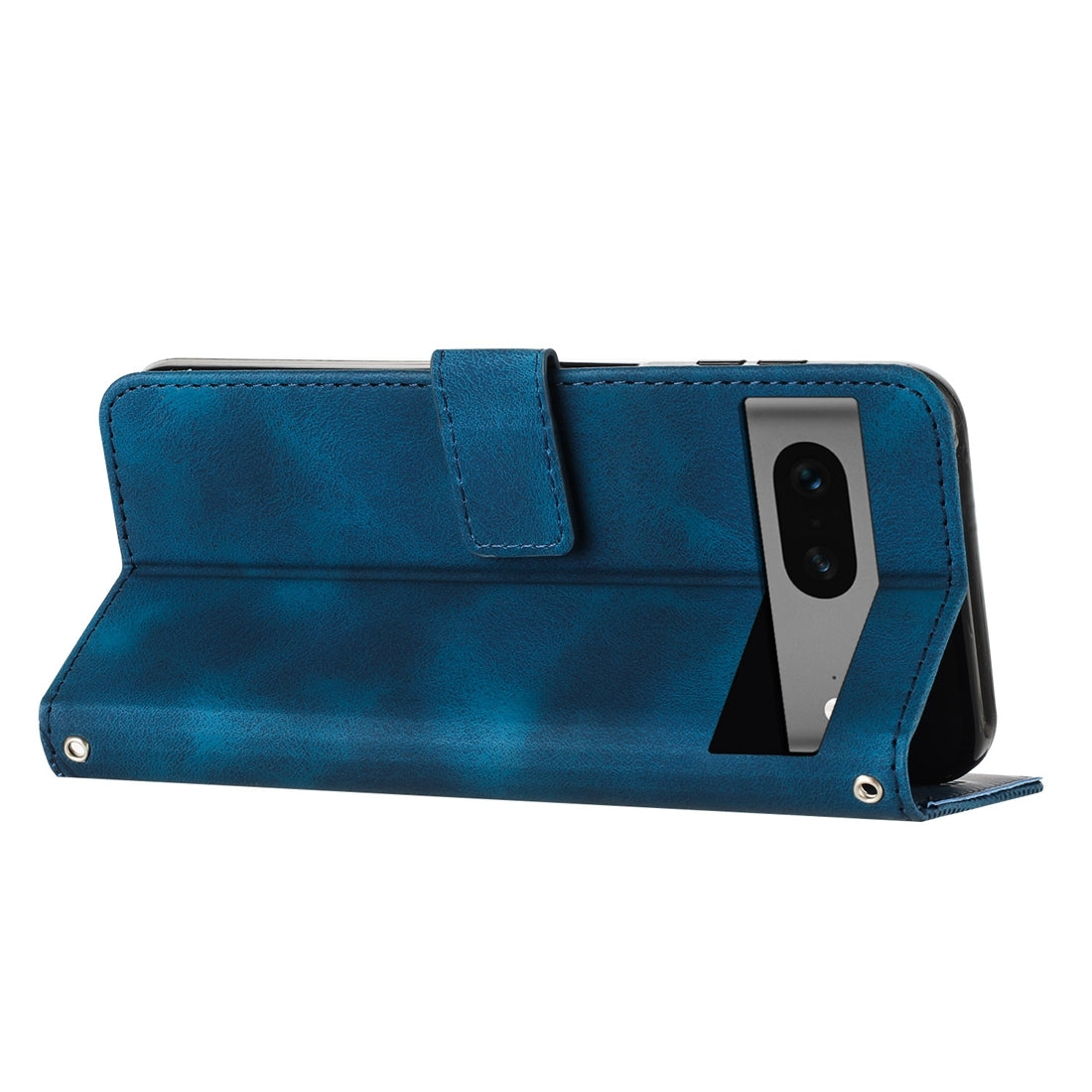 Google Pixel 7 Dream Triangle Leather Wallet Phone Case with Lanyard, Card Slot, Cash Compartment, Foldable Kickstand, Shockproof PU TPU Protective Cover