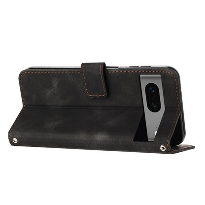 Google Pixel 7 Dream Triangle Leather Wallet Phone Case with Lanyard, Card Slot, Cash Compartment, Foldable Kickstand, Shockproof PU TPU Protective Cover