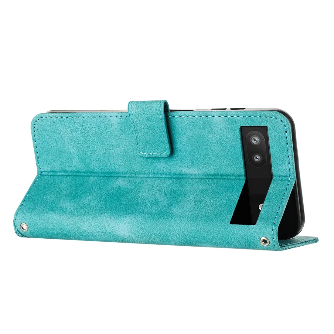 Google Pixel 7a Dream Triangle Leather Wallet Phone Case with Lanyard, Card Slot, Cash Compartment, Foldable Kickstand, Shockproof PU TPU Protective Cover