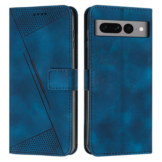 Google Pixel 7 Pro Dream Triangle Leather Wallet Phone Case with Lanyard, Card Slot, Cash Compartment, Foldable Kickstand, Shockproof PU TPU Protective Cover