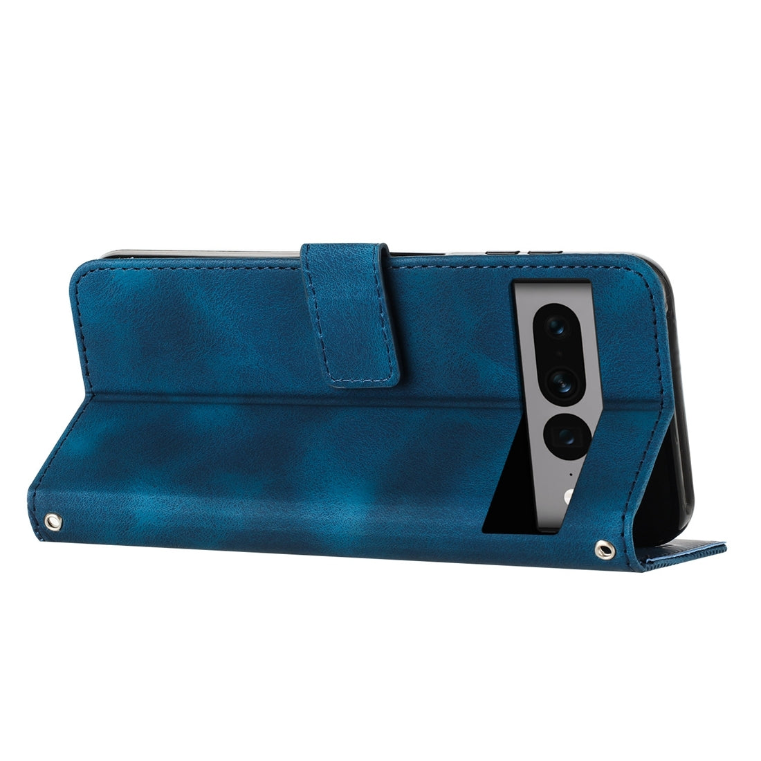 Google Pixel 7 Pro Dream Triangle Leather Wallet Phone Case with Lanyard, Card Slot, Cash Compartment, Foldable Kickstand, Shockproof PU TPU Protective Cover