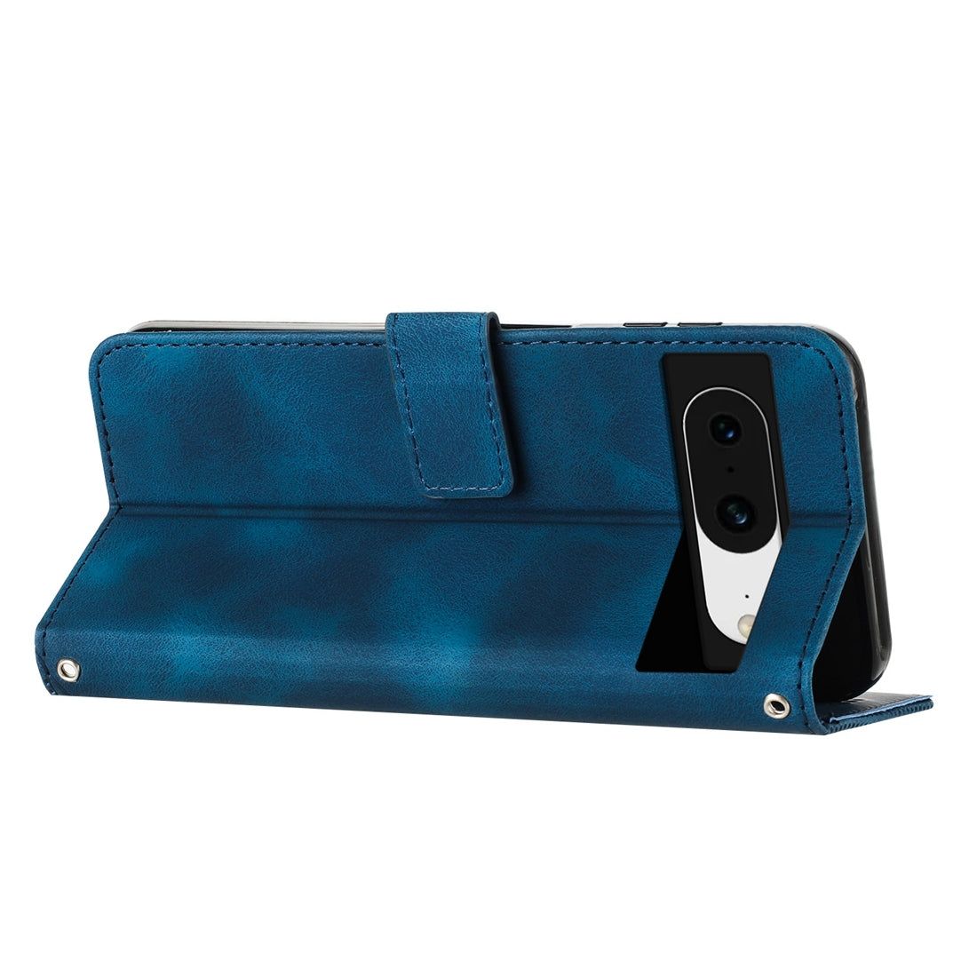 Google Pixel 8 Dream Triangle Leather Wallet Phone Case with Lanyard, Card Slot, Cash Compartment, Foldable Kickstand, Shockproof PU TPU Protective Cover