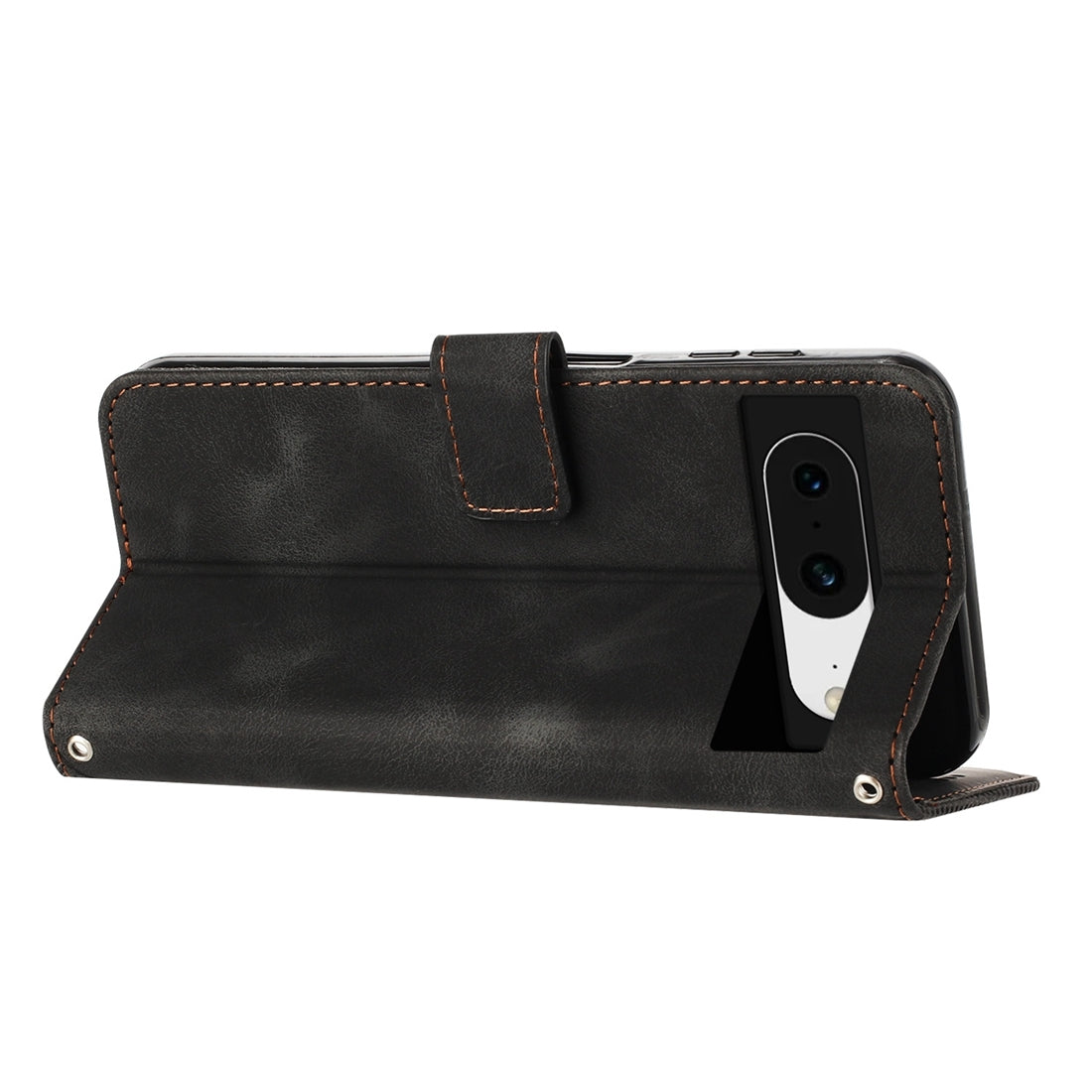 Google Pixel 8 Dream Triangle Leather Wallet Phone Case with Lanyard, Card Slot, Cash Compartment, Foldable Kickstand, Shockproof PU TPU Protective Cover
