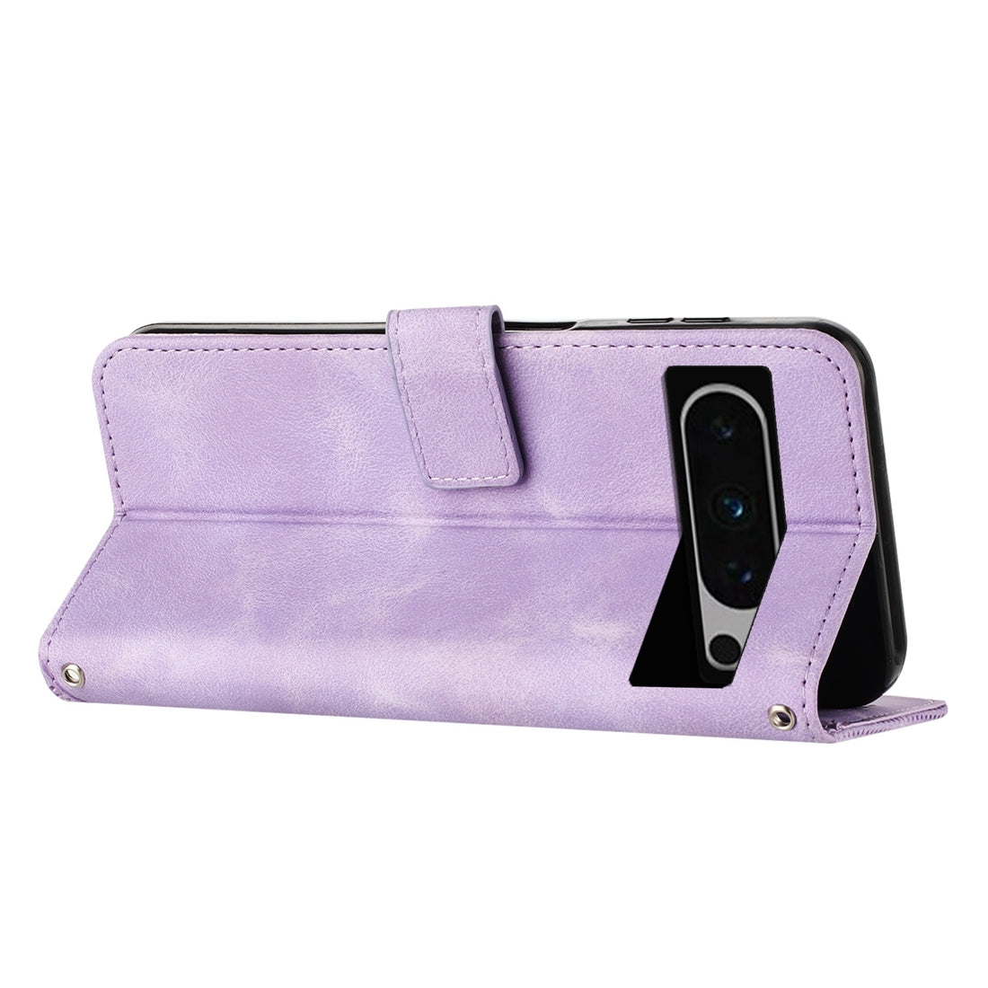 Google Pixel 8 Pro Dream Triangle Leather Wallet Phone Case with Lanyard, Card Slot, Cash Compartment, Foldable Kickstand, Shockproof PU TPU Protective Cover