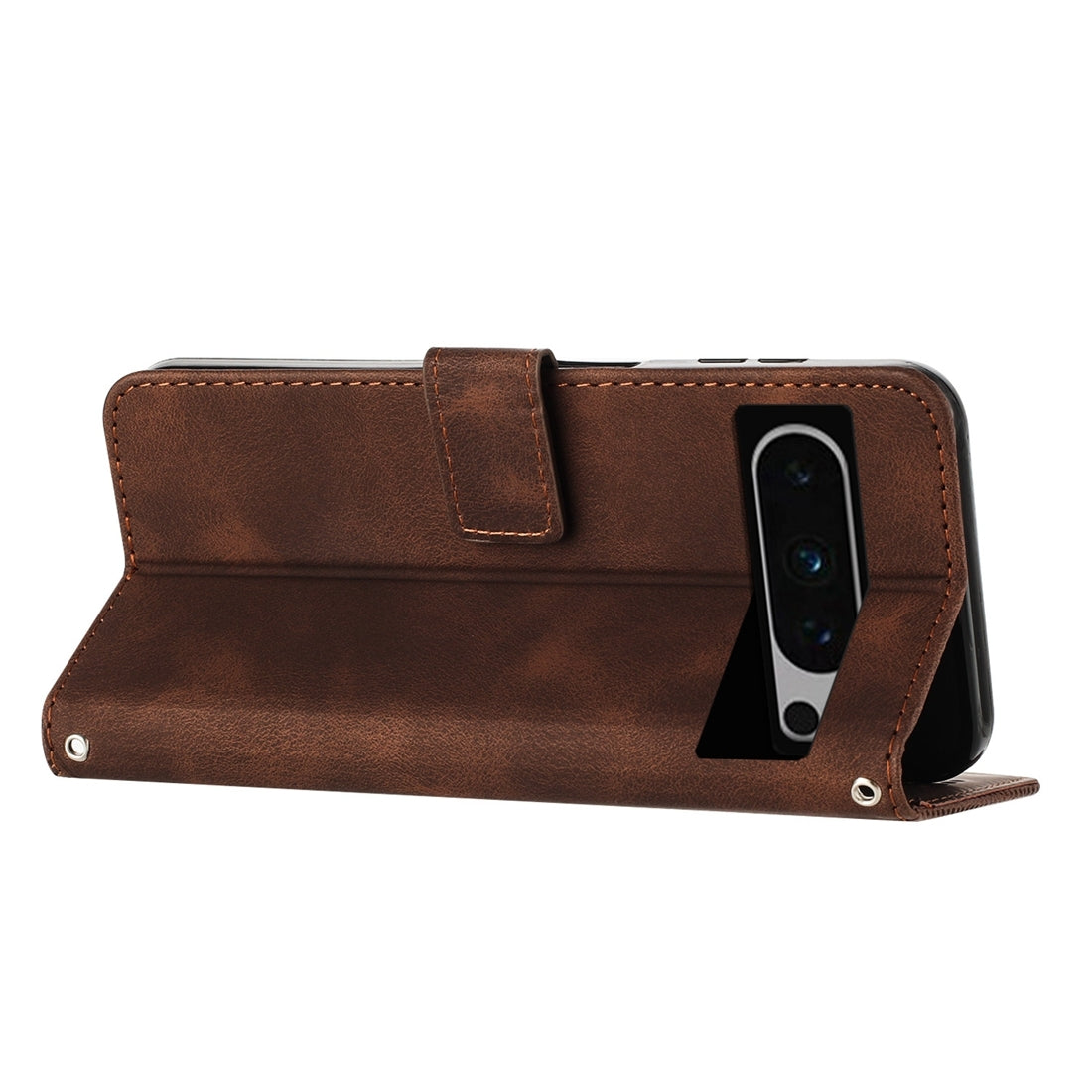 Google Pixel 8 Pro Dream Triangle Leather Wallet Phone Case with Lanyard, Card Slot, Cash Compartment, Foldable Kickstand, Shockproof PU TPU Protective Cover