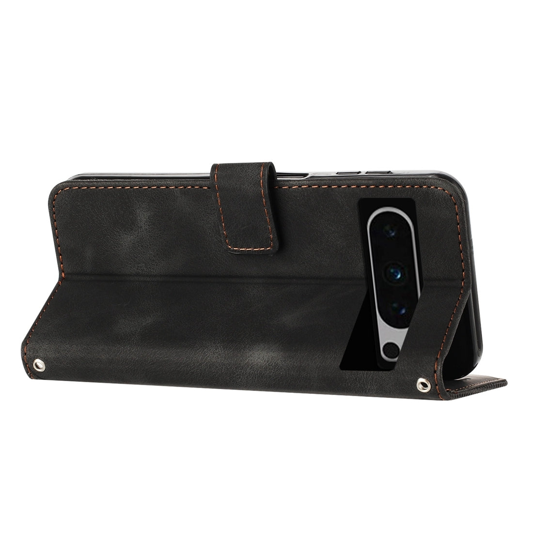 Google Pixel 8 Pro Dream Triangle Leather Wallet Phone Case with Lanyard, Card Slot, Cash Compartment, Foldable Kickstand, Shockproof PU TPU Protective Cover