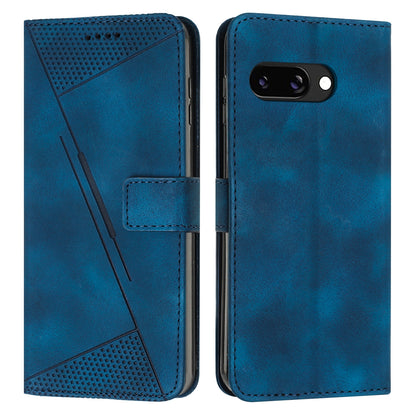 Google Pixel 9a Dream Triangle Leather Wallet Phone Case with Lanyard, Card Slot, Cash Compartment, Foldable Kickstand, Shockproof PU TPU Protective Cover
