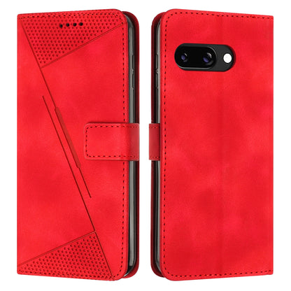 Google Pixel 9a Dream Triangle Leather Wallet Phone Case with Lanyard, Card Slot, Cash Compartment, Foldable Kickstand, Shockproof PU TPU Protective Cover
