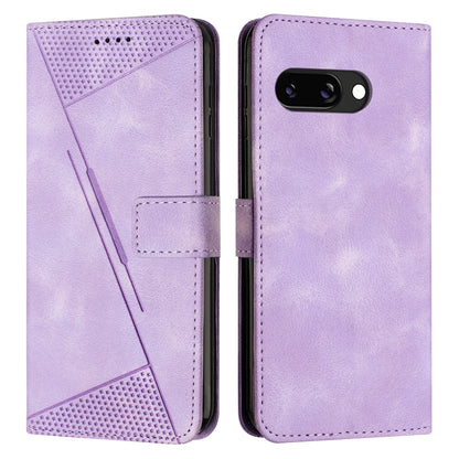 Google Pixel 9a Dream Triangle Leather Wallet Phone Case with Lanyard, Card Slot, Cash Compartment, Foldable Kickstand, Shockproof PU TPU Protective Cover