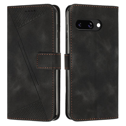 Google Pixel 9a Dream Triangle Leather Wallet Phone Case with Lanyard, Card Slot, Cash Compartment, Foldable Kickstand, Shockproof PU TPU Protective Cover