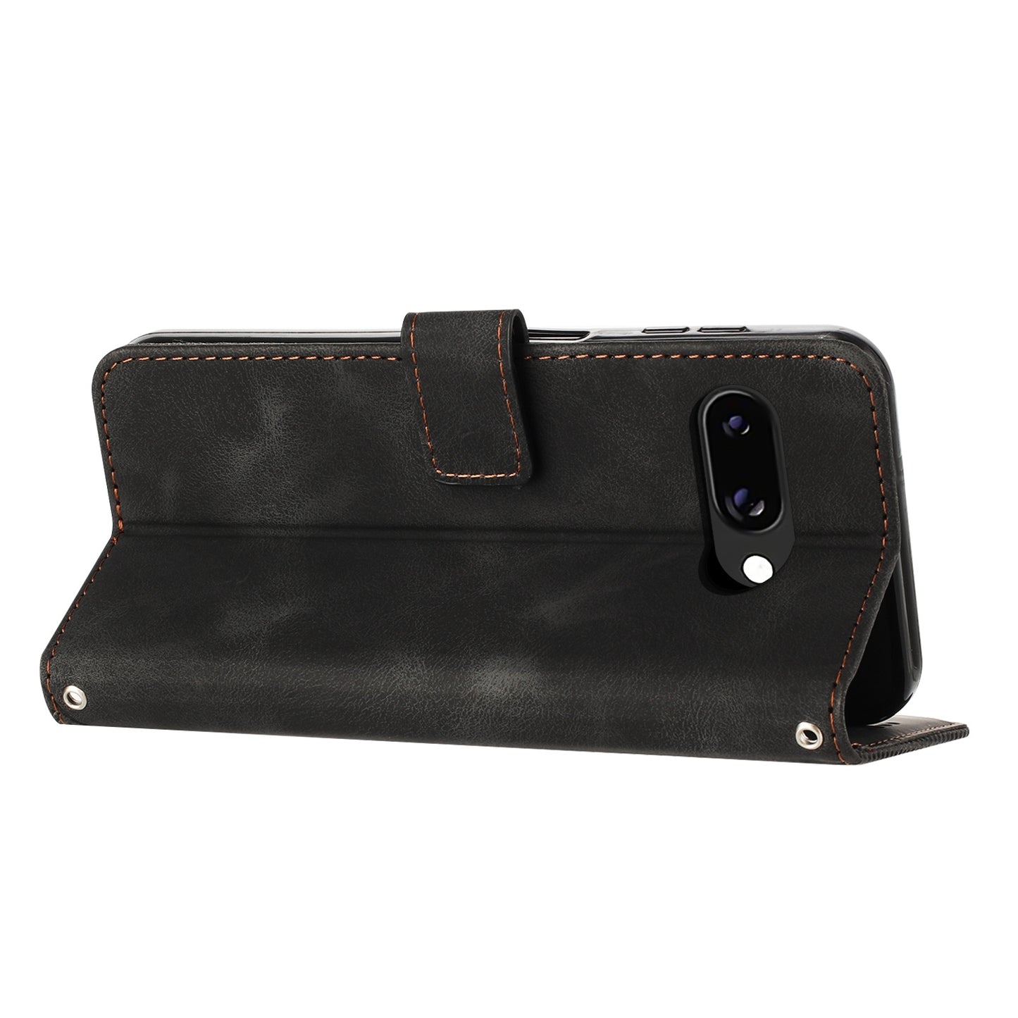 Google Pixel 9a Dream Triangle Leather Wallet Phone Case with Lanyard, Card Slot, Cash Compartment, Foldable Kickstand, Shockproof PU TPU Protective Cover