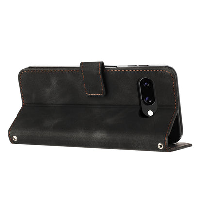 Google Pixel 9a Dream Triangle Leather Wallet Phone Case with Lanyard, Card Slot, Cash Compartment, Foldable Kickstand, Shockproof PU TPU Protective Cover