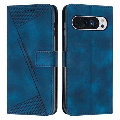 Google Pixel 10 Dream Triangle Leather Wallet Phone Case with Lanyard, Card Slot, Cash Compartment, Foldable Kickstand, Shockproof PU TPU Protective Cover
