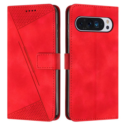 Google Pixel 10 Pro XL Dream Triangle Leather Wallet Phone Case with Lanyard, Card Slot, Cash Compartment, Foldable Kickstand, Shockproof PU TPU Protective Cover