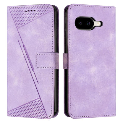 Google Pixel 10a Dream Triangle Leather Wallet Phone Case with Lanyard, Card Slot, Cash Compartment, Foldable Kickstand, Shockproof PU TPU Protective Cover