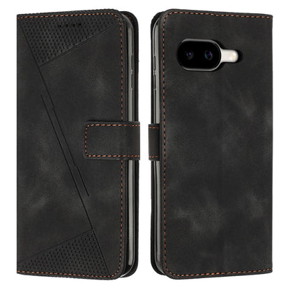 Google Pixel 10a Dream Triangle Leather Wallet Phone Case with Lanyard, Card Slot, Cash Compartment, Foldable Kickstand, Shockproof PU TPU Protective Cover