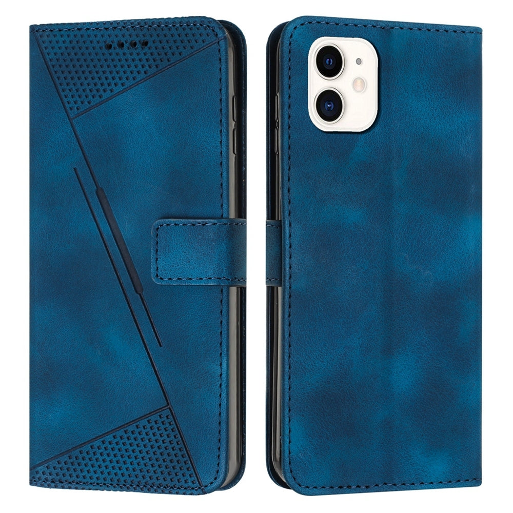 Apple iPhone 11 Dream Triangle Leather Wallet Phone Case with Lanyard, Card Slot, Cash Compartment, Foldable Kickstand, Shockproof PU TPU Protective Cover