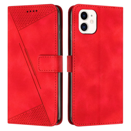 Apple iPhone 11 Dream Triangle Leather Wallet Phone Case with Lanyard, Card Slot, Cash Compartment, Foldable Kickstand, Shockproof PU TPU Protective Cover