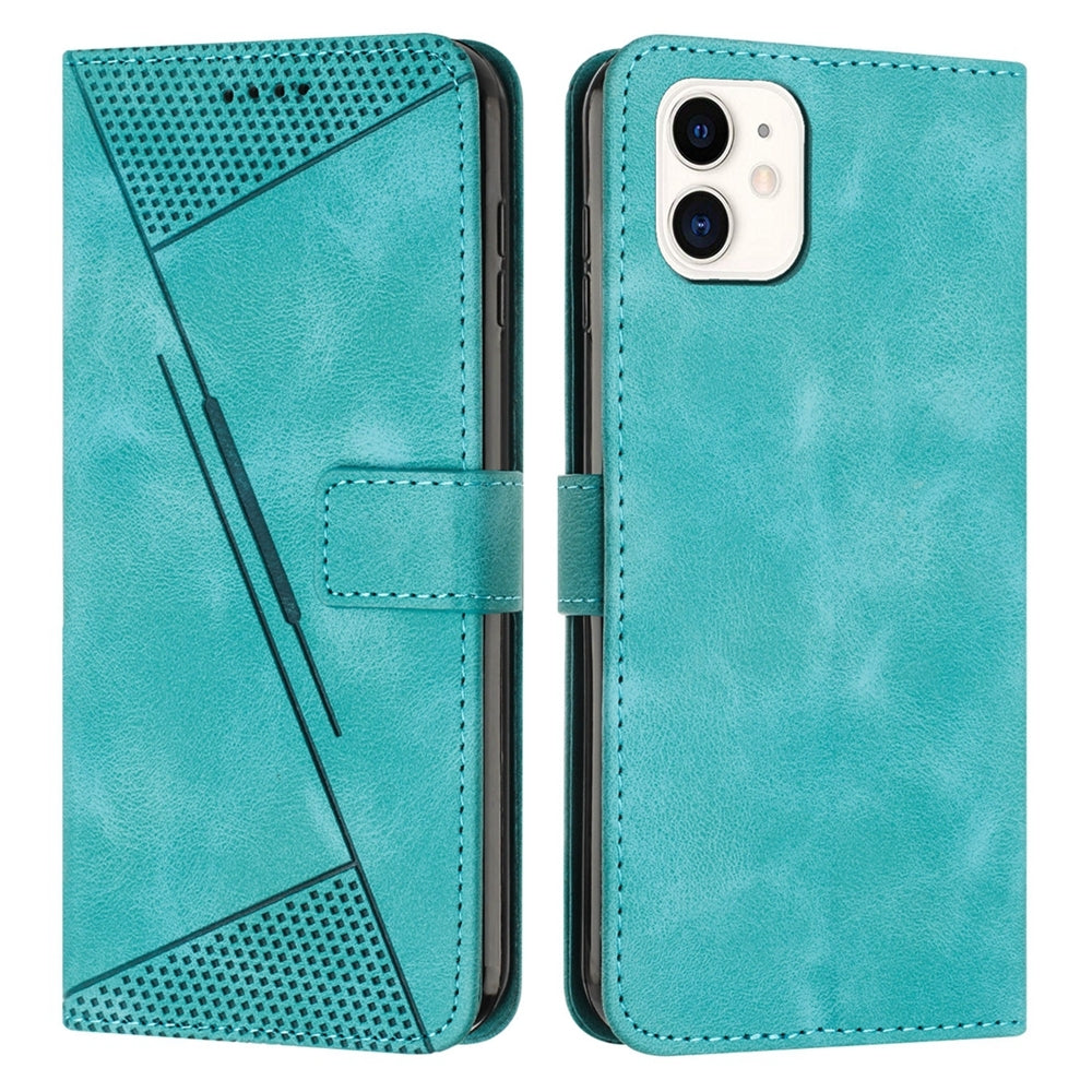 Apple iPhone 11 Dream Triangle Leather Wallet Phone Case with Lanyard, Card Slot, Cash Compartment, Foldable Kickstand, Shockproof PU TPU Protective Cover