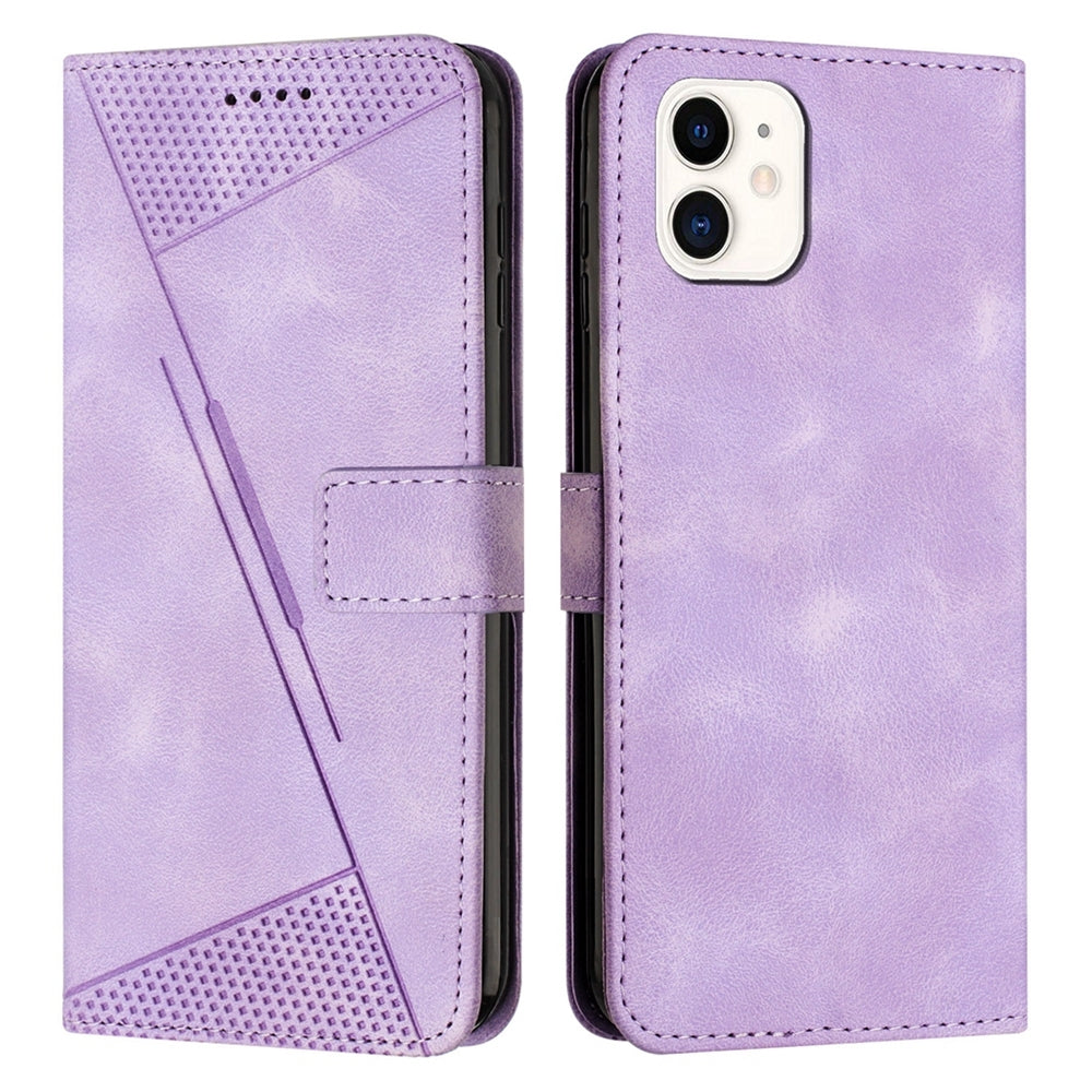 Apple iPhone 11 Dream Triangle Leather Wallet Phone Case with Lanyard, Card Slot, Cash Compartment, Foldable Kickstand, Shockproof PU TPU Protective Cover