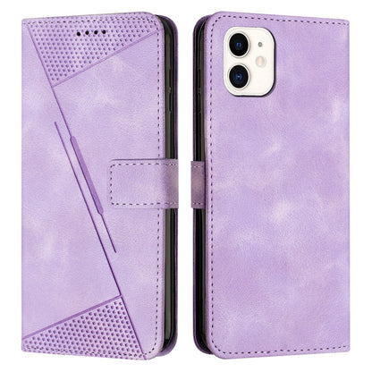 Apple iPhone 11 Dream Triangle Leather Wallet Phone Case with Lanyard, Card Slot, Cash Compartment, Foldable Kickstand, Shockproof PU TPU Protective Cover